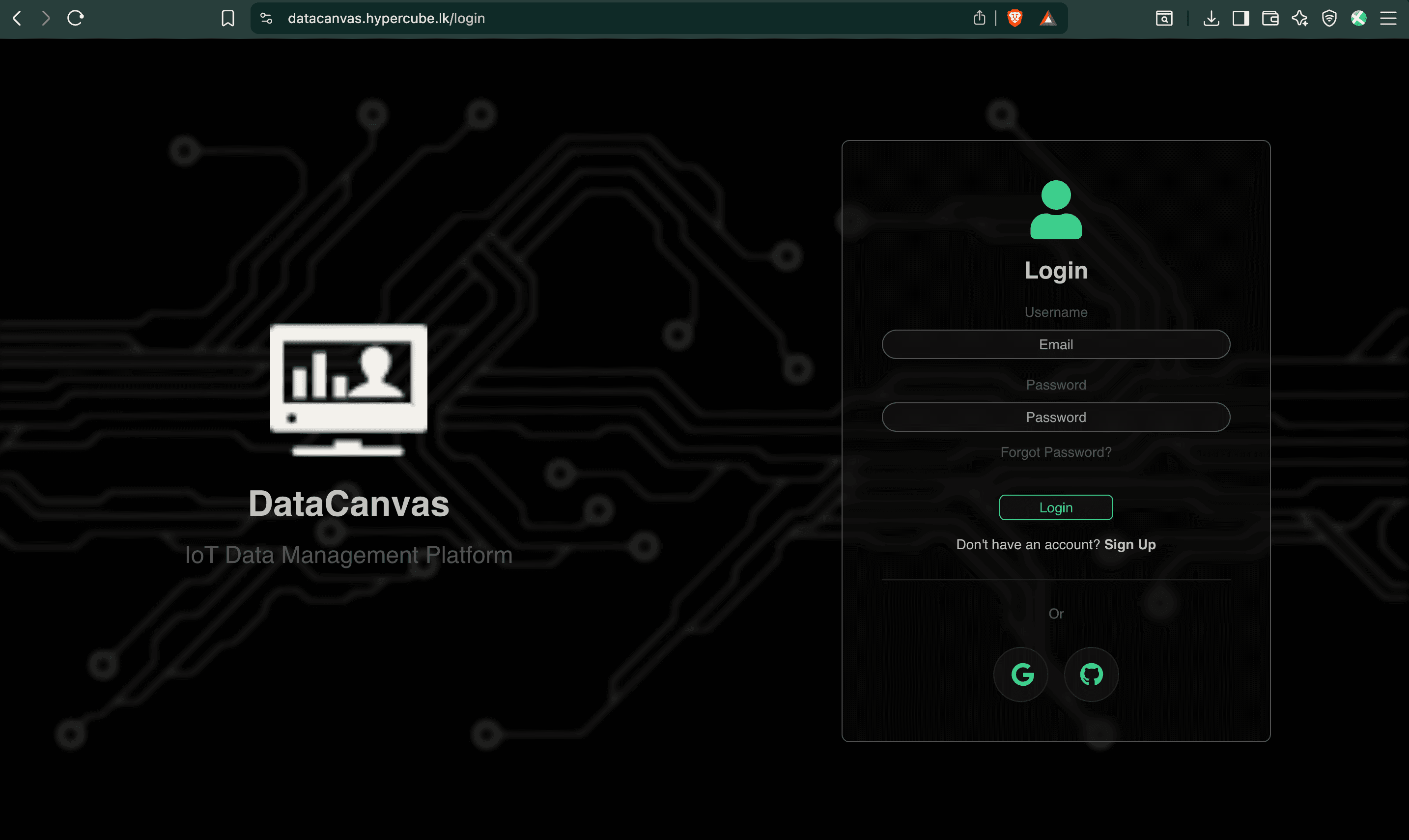 DataCanvas IoT Monitoring Platform - Screenshot 2