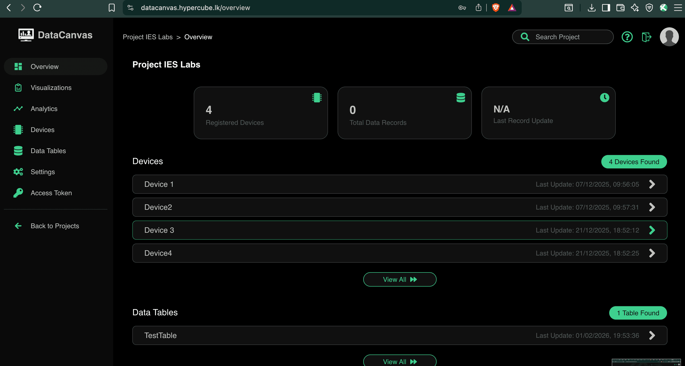 DataCanvas IoT Monitoring Platform - Screenshot 4