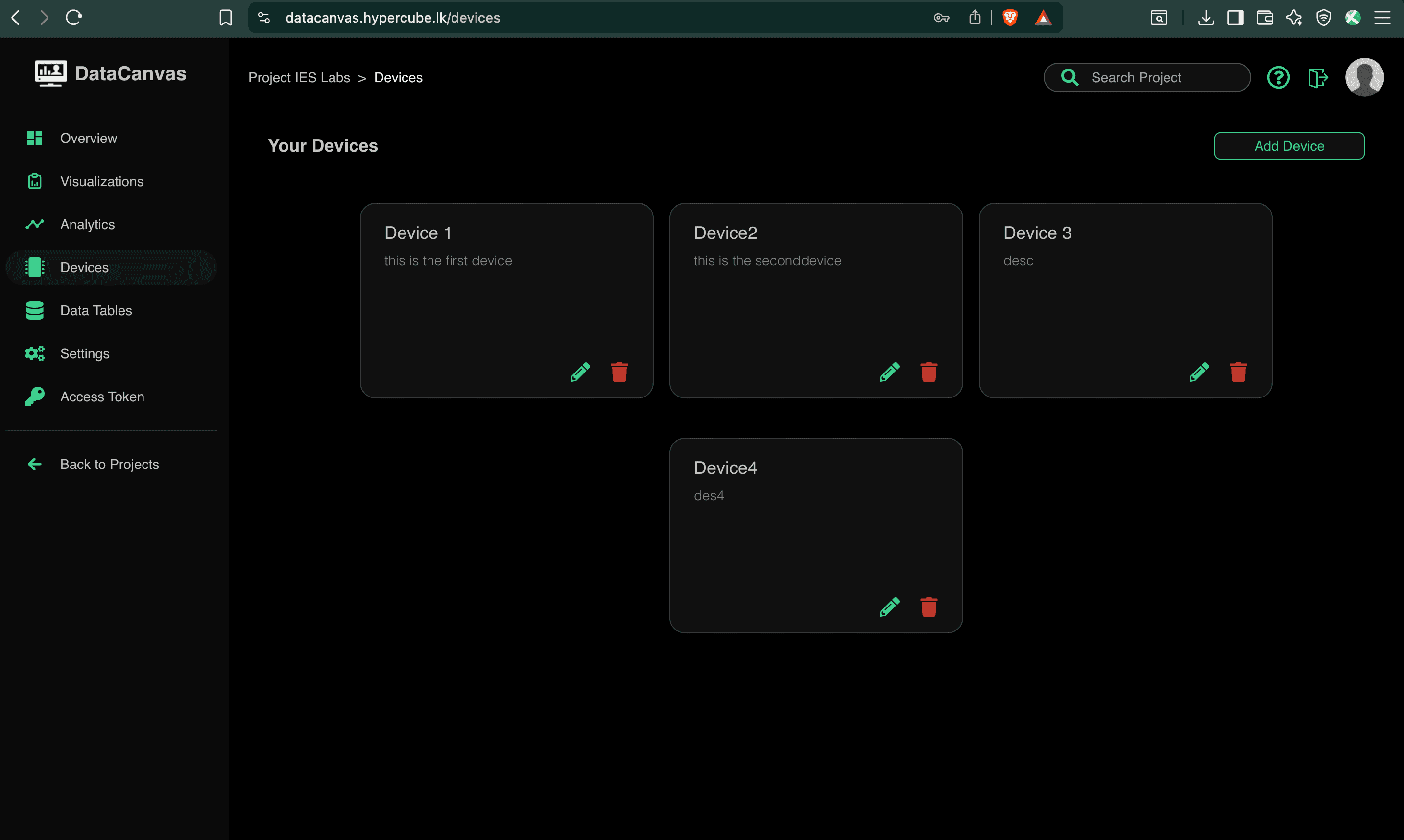 DataCanvas IoT Monitoring Platform - Screenshot 5