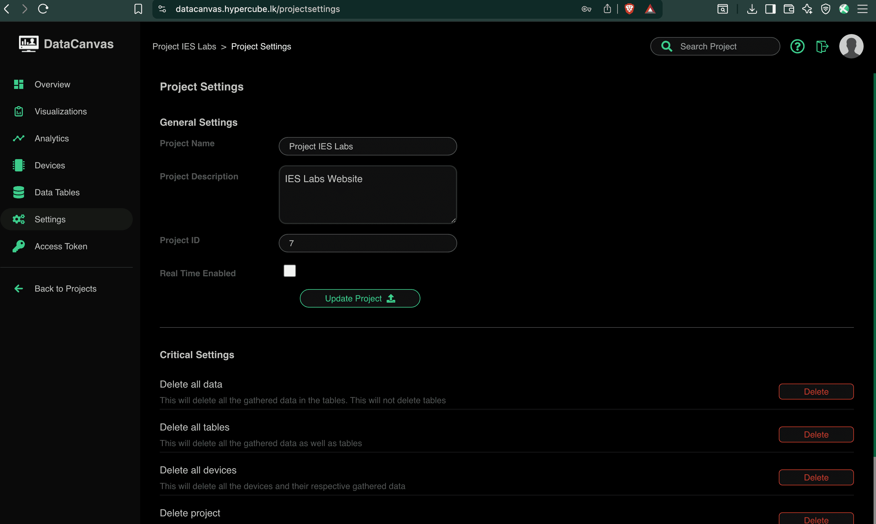 DataCanvas IoT Monitoring Platform - Screenshot 6