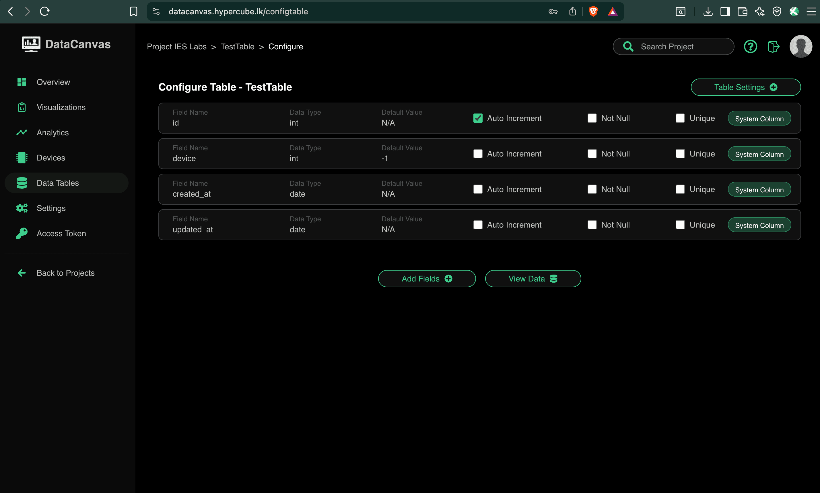 DataCanvas IoT Monitoring Platform - Screenshot 9