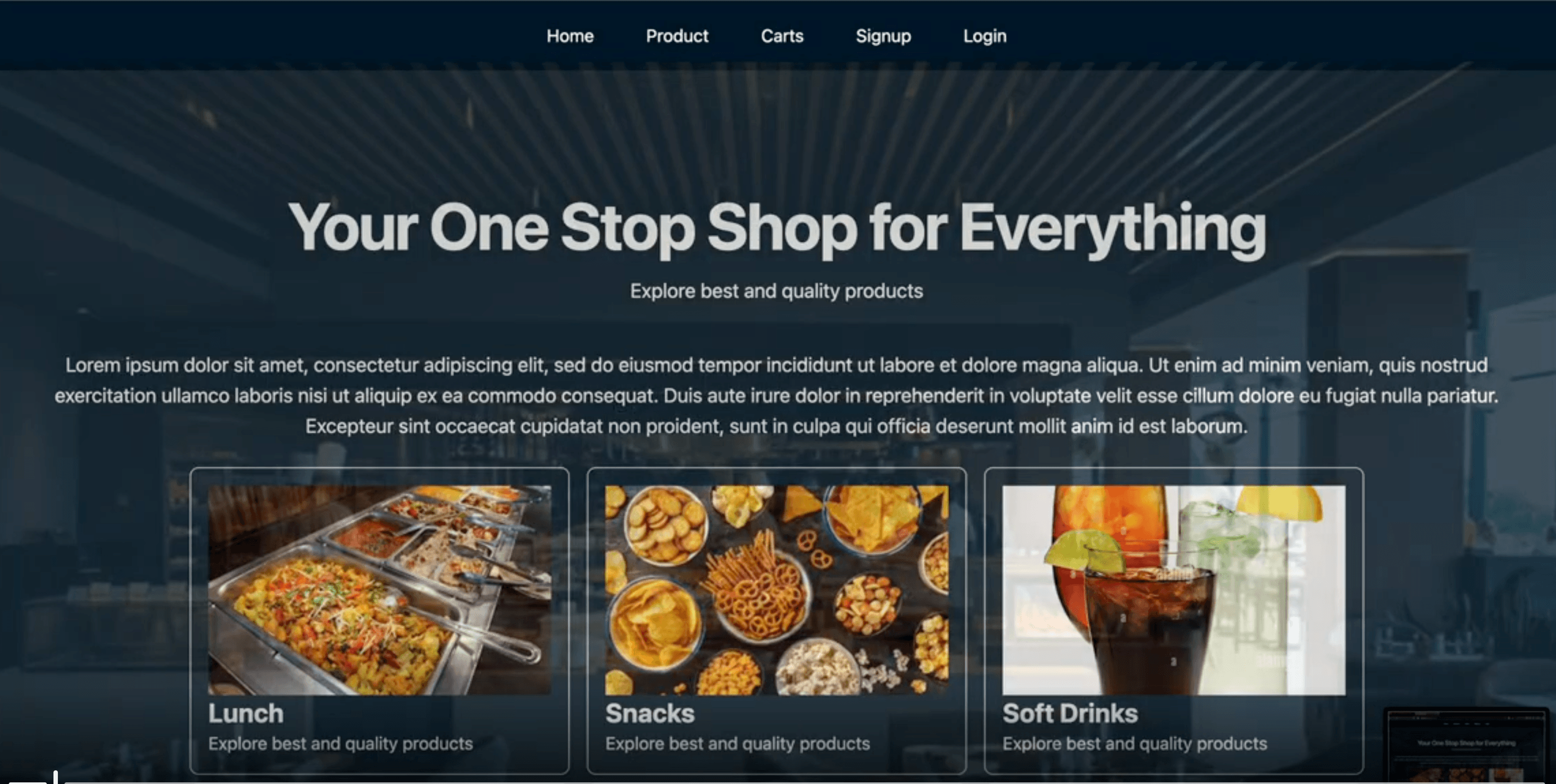 Food Store Web Application