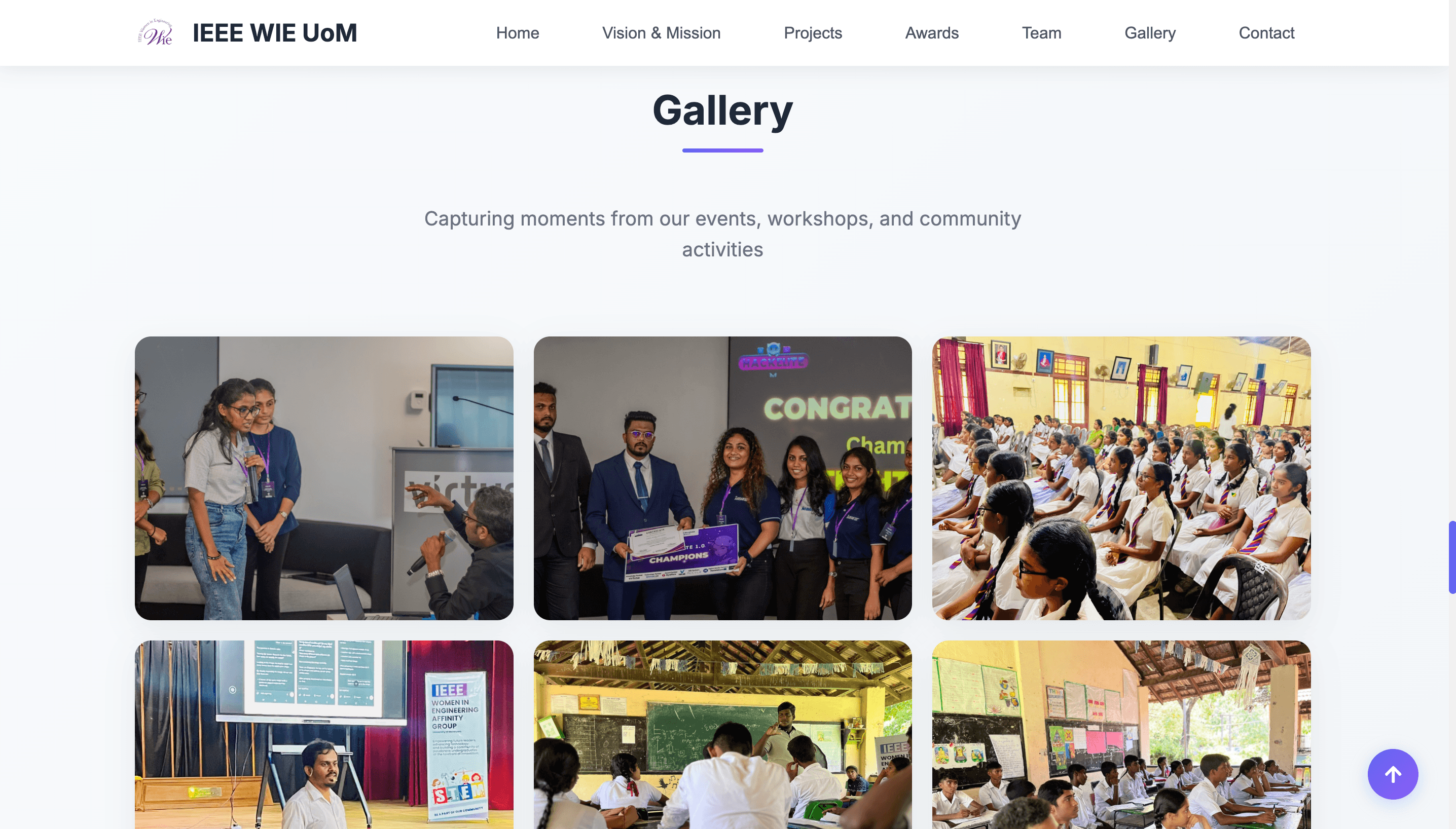 IEEE WIE Website - Screenshot 2