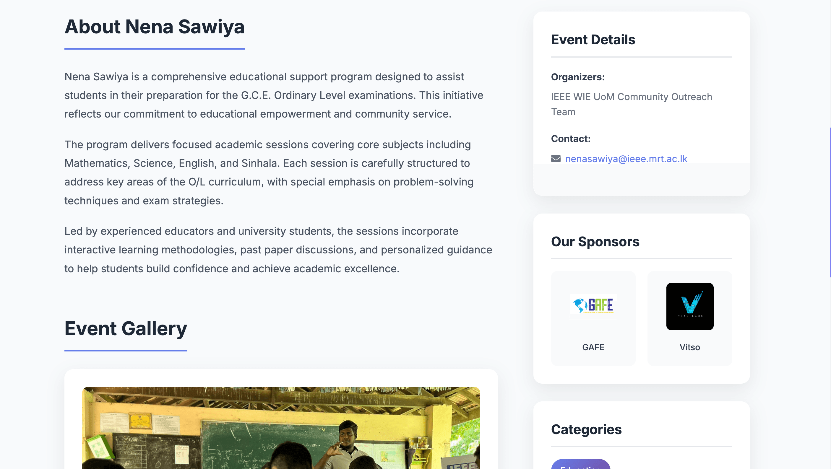 IEEE WIE Website - Screenshot 5